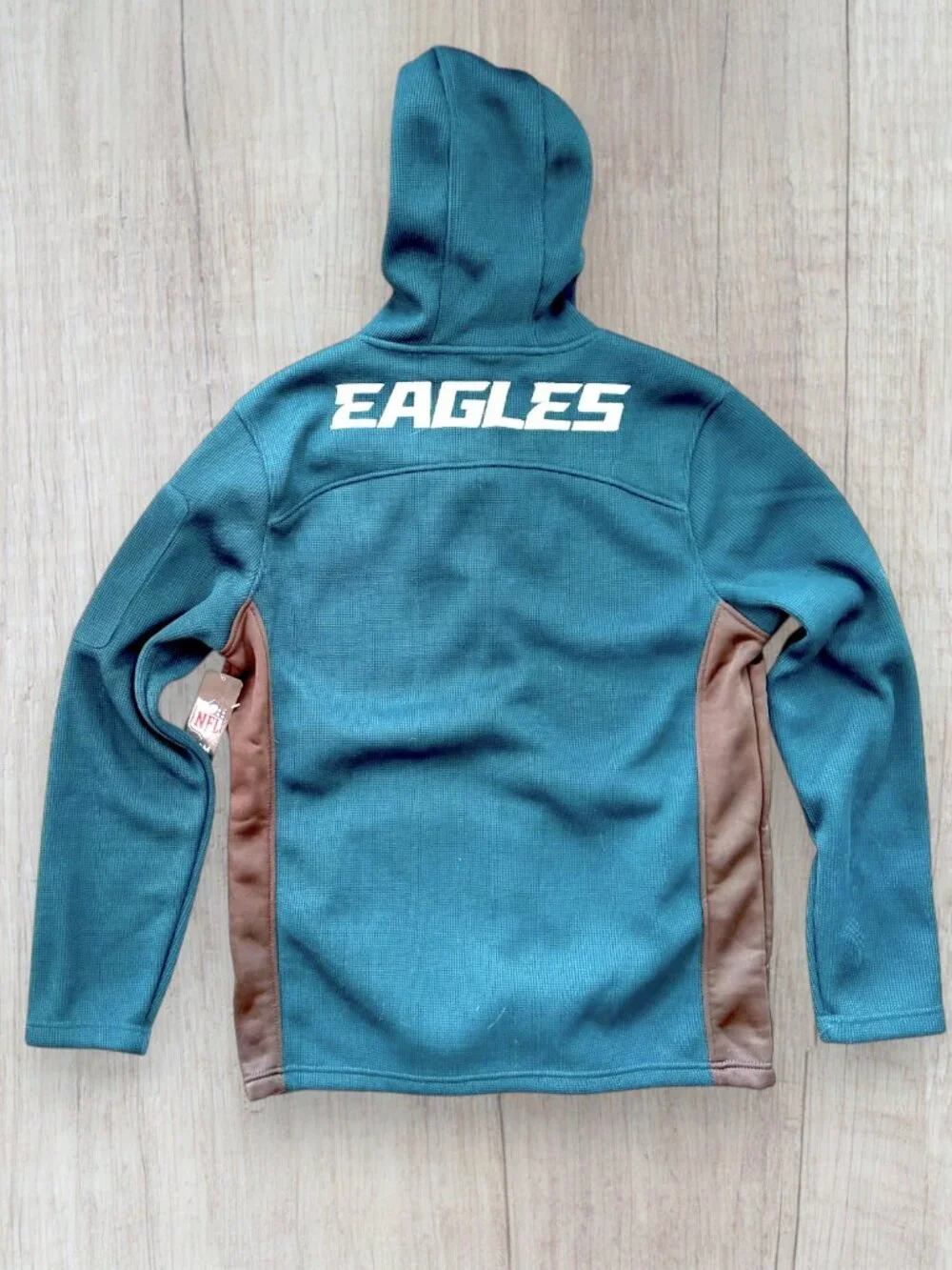 NWT Philadelphia Eagles NFL Team Apparel Hooded Full Zip Performance Jacket M